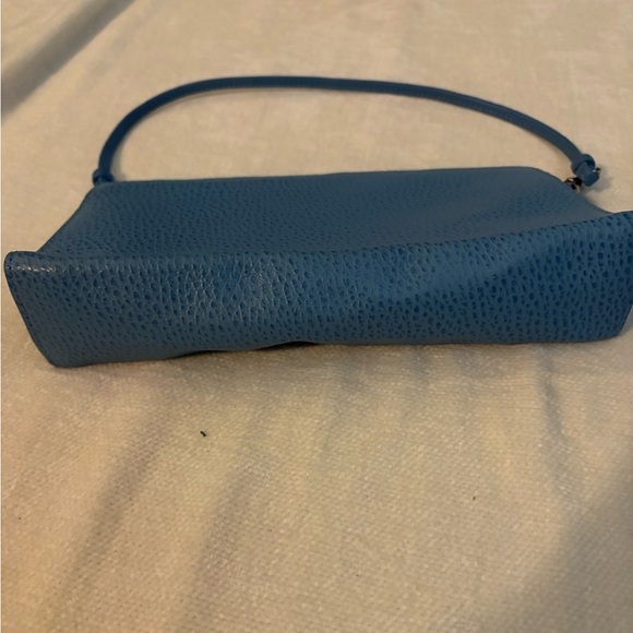 Light blue Lodi’s Clutch leather